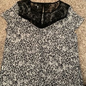 Cheetah print Maurice’s shirt